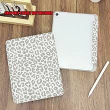 A Light Gray Leopard Print Pattern Suitable (A16) 11 Inch / 11th Generation, Compatible With 10.2 Inch 2021/2020 10th/9th/8th Generation/Mini4/5/6/, Compatible With Tab A8 10.5 Inch 2022, Tablet Protective With Built-In Pen Slot, 70% Off Stand, Supports Automatic Sleep/Wake Cover. Product Does Not Include A Pen. Holiday Accessories - View 5