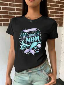 Dam-T-shirts - Svart - Visa 2