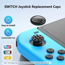 Switch OLED 控制器、Switch Lite 控制器摇杆帽替换零件、摇杆帽按钮盖维修配件套装 - 查看 2