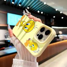 Tweety Bird Character Phone Case Compatible With  17  16 Pro Max  15 Pro Max  13 And  12 Made Of TPU Material Lightweight And Durable Providing Shock And Drop Protection A Fun Gift For Family Friends Loved Ones Boyfriends/Girlfriends And For Holidays - 黃色 - 查看 7