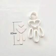 Auspicious Patterns Asymmetric Figure Shaped Vacation Style Clay Molds Clay Cutting Molds For Earring Jewelry Making Clay Tools - White - View 10