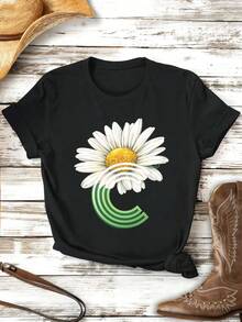 Women T-Shirts - Black - View 2