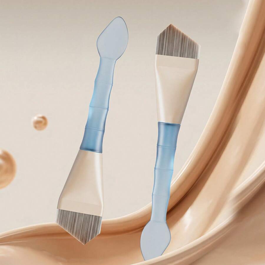 Crescent Foundation Makeup Brush, Ultra-Thin Soft Bristle Face Brush For Smooth And Natural Base Makeup, Lightweight Design With Non-Streak Application, Helps Create Even And Flawless Foundation Finish Without Excess Powder Absorption, Beginner-Friendly And Easy To Use, Suitable For Liquid Foundation, Cream Products And Blending, Comfortable Grip For Precise Makeup Control, Ideal For Daily Beauty Routine, Professional Makeup Artists And Home Use - Hot Pink - View 1