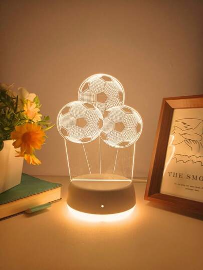 Đèn ngủ 3D hình cầu thủ bóng đá World Cup, điều khiển bằng công tắc, sử dụng nguồn USB, thích hợp trang trí nhiều không gian, là món quà Giáng sinh hoặc sinh nhật lý tưởng cho gia đình và bạn bè.