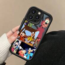Película de aventuras con colores brillantes de Goofy Maxfunda de teléfono Fundas compatibles con ,Apple,VIVO,OPPO,,, y Honor.Fabricadas en silicona TPU,ofrecen protección contra golpes y caídas.regalos para mamá - Negro - Ver 5