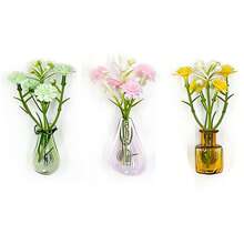 Mini Fridge Vase Magnets, 1/3/6/10pcs Cute Miniature Magnetic Glass Vases Fridge Accessories, Real Flower Pot Magnets, Fun Aesthetic Plant Pot Storage Cabinet Office Kitchen Decor, Small Magnetic Flower Bud - one-size - View 8