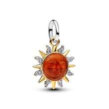 1pc Silver-Tone Sun, Seashell, Clam, Crocodile Charms Suitable For Bracelet/Necklace DIY Gifts - Multi-color a - View 11