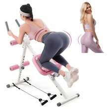 1 pièce Entraîneur abdominal multifonctionnel avec bandes de résistance, équipement d'entraînement de fitness à domicile réglable pour le renforcement des abdominaux et du corps entier - Couleur aléatoire - Voir 2
