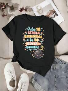 Women T-Shirts - Black - View 2