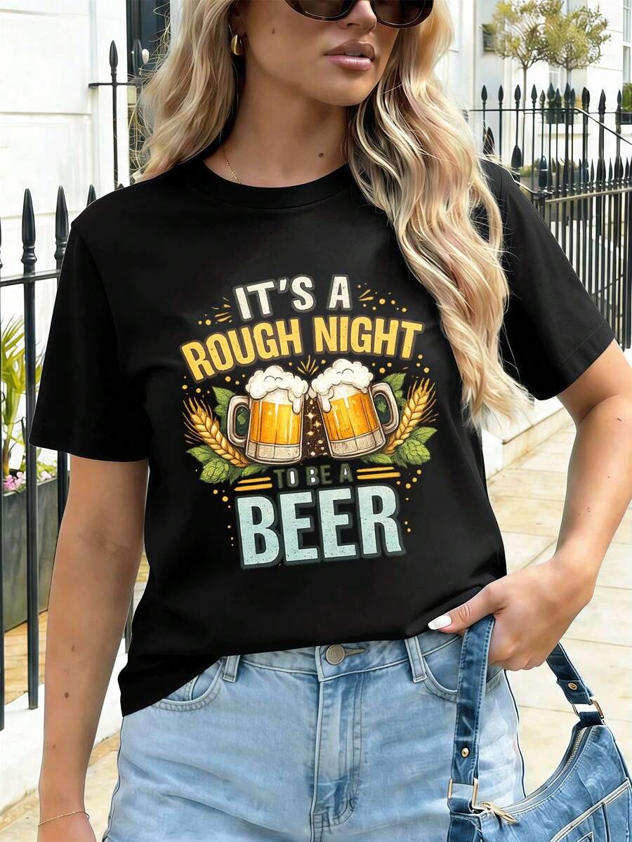 Women T-Shirts - Black - View 1