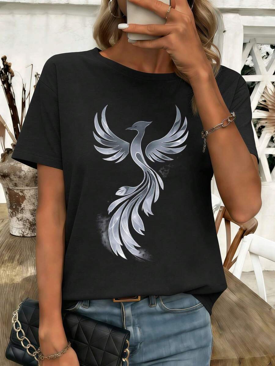 Women T-Shirts - Black - View 1