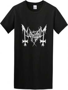 Logotipo desgastado Atmosphere Popularity - Camiseta de cuello redondo con letras en el pecho, color negro - Negro - Ver 1
