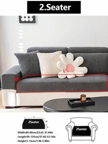 1 tấm bọc ghế sofa co giãn, chống trượt, phủ toàn bộ bề mặt, bọc đệm sofa đa năng dùng được cả bốn mùa, vải dày dặn, có thể giặt máy, chống bụi, thân thiện với thú cưng, phù hợp cho phòng ngủ, văn phòng, phòng khách, sofa hình chữ L và sofa 1/2/3/4 chỗ ngồi. - Màu xám đen - Xem 17