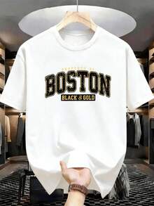 Summer Men's Crew Neck T-Shirts Gym Leisure Vacation High Quality Men's Shirts Fashion Prints Y2K Men's Clothing Festival Sweatshirt Men's Sets Men's Gifts Local Mexico - 白色 - 查看 1