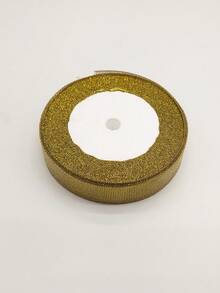 Metallic Gold & Silver Shiny Ribbon, Glossy Satin Ribbon, Holiday Gift Bow / Handmade DIY Versatile Holiday Gift Packaging Decorative Ribbon - Ribbons - View 8