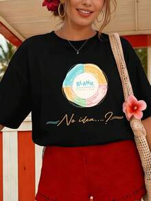 Women T-Shirts - Black - View 1