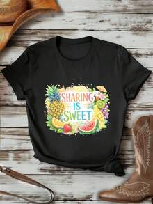 Women T-Shirts - Black - View 1
