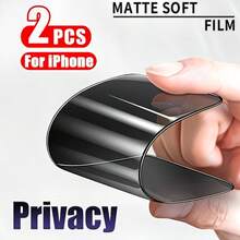 [2-Pack] Matte Privacy Screen Protector Film Compatible With Apple 17/16/15/14/13/12/11 Pro Max Pro Plus X/XS/XS Max, Full Screen Coverage [Non-Glass Material] - Black - View 22
