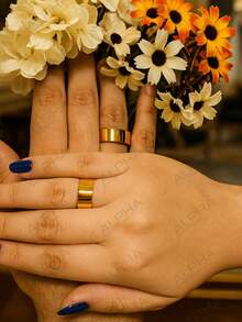 Women Single Ring - Gold - View 3