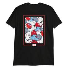 English Retro Jerseys Inspired Short-Sleeve Unisex T-Shirt - Black - View 6