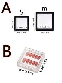 10/5/1pc-B Double-Layer Transparent Nail Art Display Box - A-PE Nail Art Storage Box Portable Dust-Proof Storage Box Lid, Suitable For Nail Tips And Nail Art Tools, Double-Layer Pressed Nail Art Sorting Box, Suitable For Vacation Beach, Bathroom, Bedroom And Other Places, Large Capacity, Essential For Makeup Bag, Essential For Travel - Multicolor - View 10
