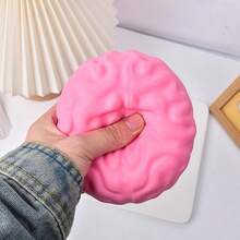 Brain. Brain-Shaped, Atmospheric Desktop Ornament, Party Small Gift, Teenage Gift, Small Accessory Toy **Anxiety Relief Accessory**: Squeeze Repeatedly To Ease Tension And Boredom, Great Desktop Accessory For Office Workers. - A - View 5