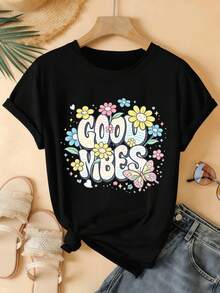 Women T-Shirts - Black - View 2