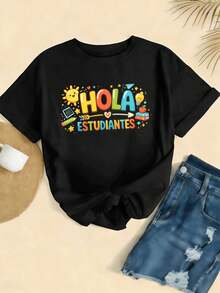 Women T-Shirts - Black - View 2