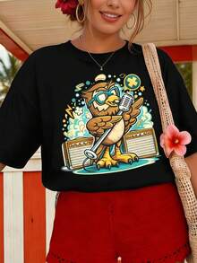 Women T-Shirts - Black - View 1