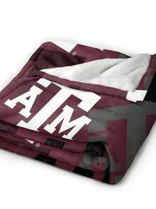 Texas A&M Merch Aggies Throw Blanket Warm Blankets Breathable Air Conditioner Blanket For Car Classic Outdoor Blankets For Picnic For All Season - màu đen - Xem 7