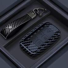 ABS Carbon Fiber Car Key Case Cover For Land Rover Range Rover Sport Evoque Freelander Velar Discovery 4 XE XJ XF Guitar - Type a - View 12