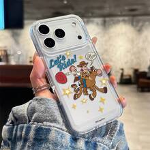 Disney Toy Story Woody & Jessie "Let's Ride!" Clear Phone Case Compatible With IPhone 17/17 Pro/17 Pro Max/17 Air/16/15/14/13/12/11/X Series Iphone 17 Pro Max Case Iphone 17 Pro Case Iphone 17 Case The Girlfriend,Ideal Gift For Anime Fans - Clear - View 4