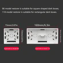 86 Type Insulated Junction Box Repair Kit (Short Adjustable 69mm, Long Adjustable 82mm), 118 Type Insulated Junction Box Repair Kit (Adjustable 50mm, Long Adjustable 61mm), Includes 10 Repair Tools, 10 Screws And 1 Wrench - Upgraded Insulated Material - Socket Switch Repairer - View 12