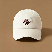 1pc Personalized Embroidered Oversized Baseball Cap, Wide Brim Sun Visor Hat, Unisex Style Flattering Peaked Cap - Multicolor - View 9