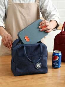 Bolsa de almuerzo aislada, bolsa de almuerzo portátil, bolsa de almuerzo impermeable para el trabajo y la escuela - Multicolor - Ver 5