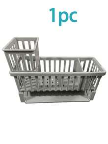 2 piezas/1 pieza Estante organizador de fregadero de acero inoxidable + Soporte para paño de cocina, diseño de múltiples compartimentos con divisores ajustables para almacenar cepillos de limpieza, esponjas, botellas de detergente y utensilios de cocina pequeños. Diseño de instalación y drenaje fácil que ayuda a mantener el mostrador ordenado, solución de almacenamiento práctica para accesorios y decoración de cocina. Gran regalo para el Día del Padre, Día del Maestro/Navidad, esencial para viajes. - A - Ver 11