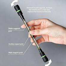 Bộ 2/4 bút xoay ngón tay, mực đen 0.5mm, luyện tập tay linh hoạt, chống rơi, chống trượt, có chức năng viết, văn phòng phẩm sáng tạo dùng cho văn phòng và học tập. - Nhiều màu - Xem 7