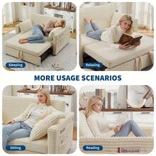 Sofa Bed Set - Beige - View 4