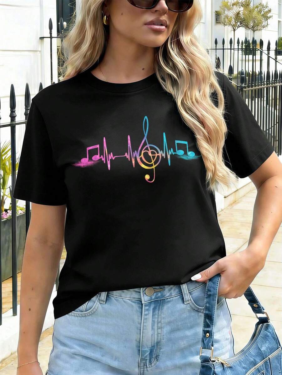 Women T-Shirts - Black - View 1