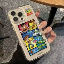 Disney Toy Story「Toys At Play」漫畫分鏡手機殼，適用於 iPhone 17/17 Pro/17 Pro Max/17 Air/16/15/14/13/12/11/X 系列，iPhone 17 Pro Max 手機殼、iPhone 17 Pro 手機殼、iPhone 17 手機殼，女友理想禮物，適合動漫迷 - Transparent - 查看 5