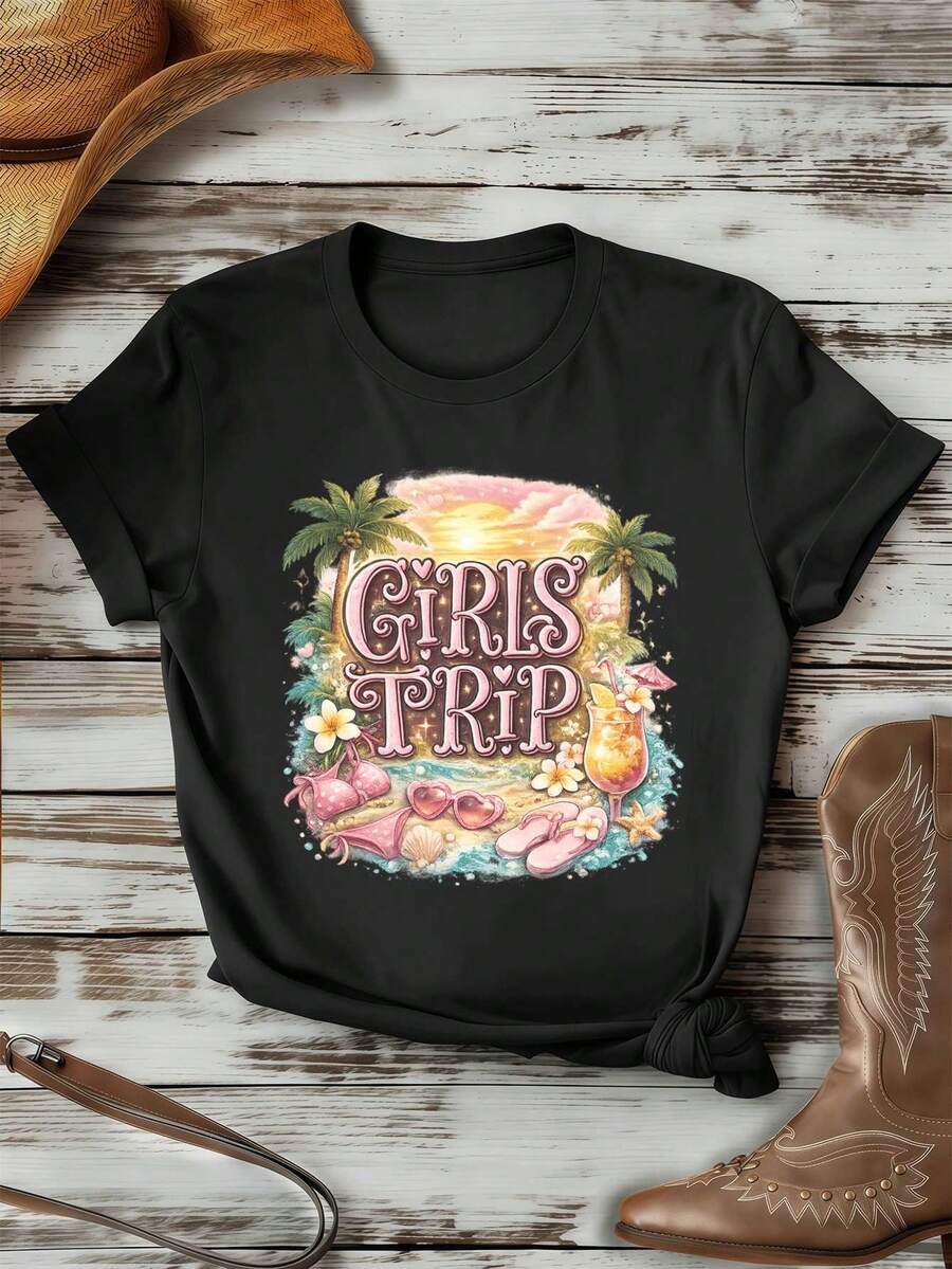 Women T-Shirts - Black - View 1