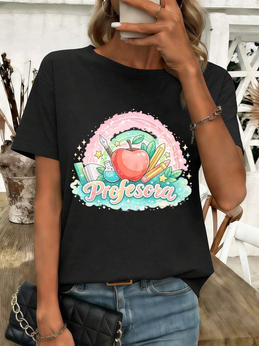 Women T-Shirts - Black - View 1
