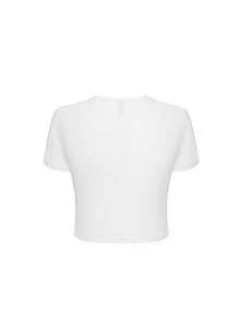 Women's Short T-Shirt Tcu Horned Frogs Logo Short Sleeve Cropped Top Suitable For Everyday Wear And Outdoor Activities (2) - trắng - Xem 3
