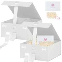 Kotak Kado Kertas Berukuran 12,2 x 8,66 x 4,25 Inci dengan Tutup untuk Pernikahan, Acara Baby Shower, Pesta Ulang Tahun, dan Kemasan Hadiah. - View 29