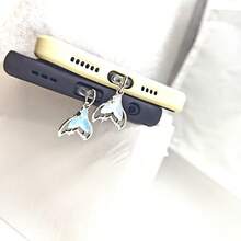1 chiếc mặt dây chuyền hình đuôi cá nhiều màu sắc dùng để trang trí điện thoại và tránh bụi. - đuôi cá lấp lánh - Xem 4