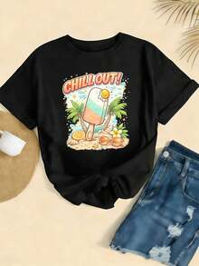 Women T-Shirts - Black - View 2