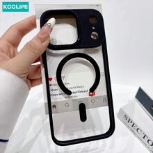 Koolife 1 件厚防震 TPU+PC 磁性保护壳适用于 Apple 17 ProMax/17/17 Pro/17 Air/16/16 Pro/16 Plus/16 Promax 11/12/13/14/15 ProMax - 终极保护，透明材质保留原始设备颜色 - 黑色 - 查看 8