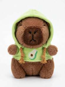 12cm Fluffy Capybara Plush Doll, Adorable Capybara Themed Plush Doll, Portable Mini Capybara Figurine, Comfortable Desktop And Bag Decor, Interesting Capybara Themed Gift For Animal Lovers (Multiple Styles) - Multicolor - View 7