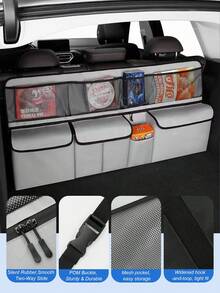 8-Pocket Car Trunk Hanging Storage Organizer Bag / Storage Box Option, Multi-Function Seat Back Storage Net Bag, Large Capacity Classified Car Rear Seat Hanging Storage Bag, Essential Travel Organizing Accessory - Storage Hanging Bag - View 5