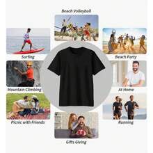Playera de  con cabrita kawaii, efecto bordado, unisex, color negro - Blanco - Ver 5